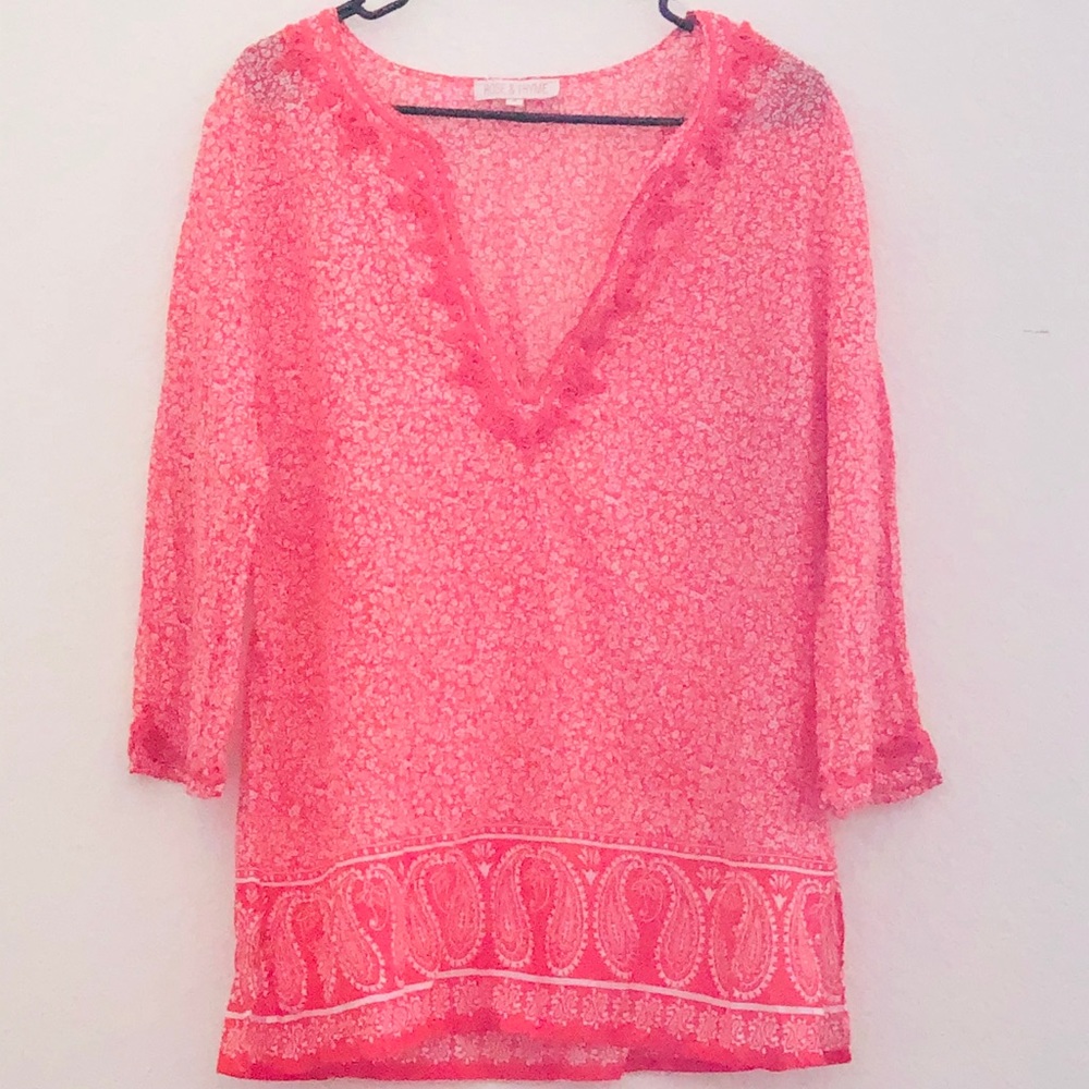 Pink/Red Blouse
